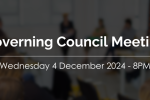 Governing Council Meeting 4 Dec