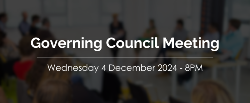 Governing Council Meeting 4 Dec